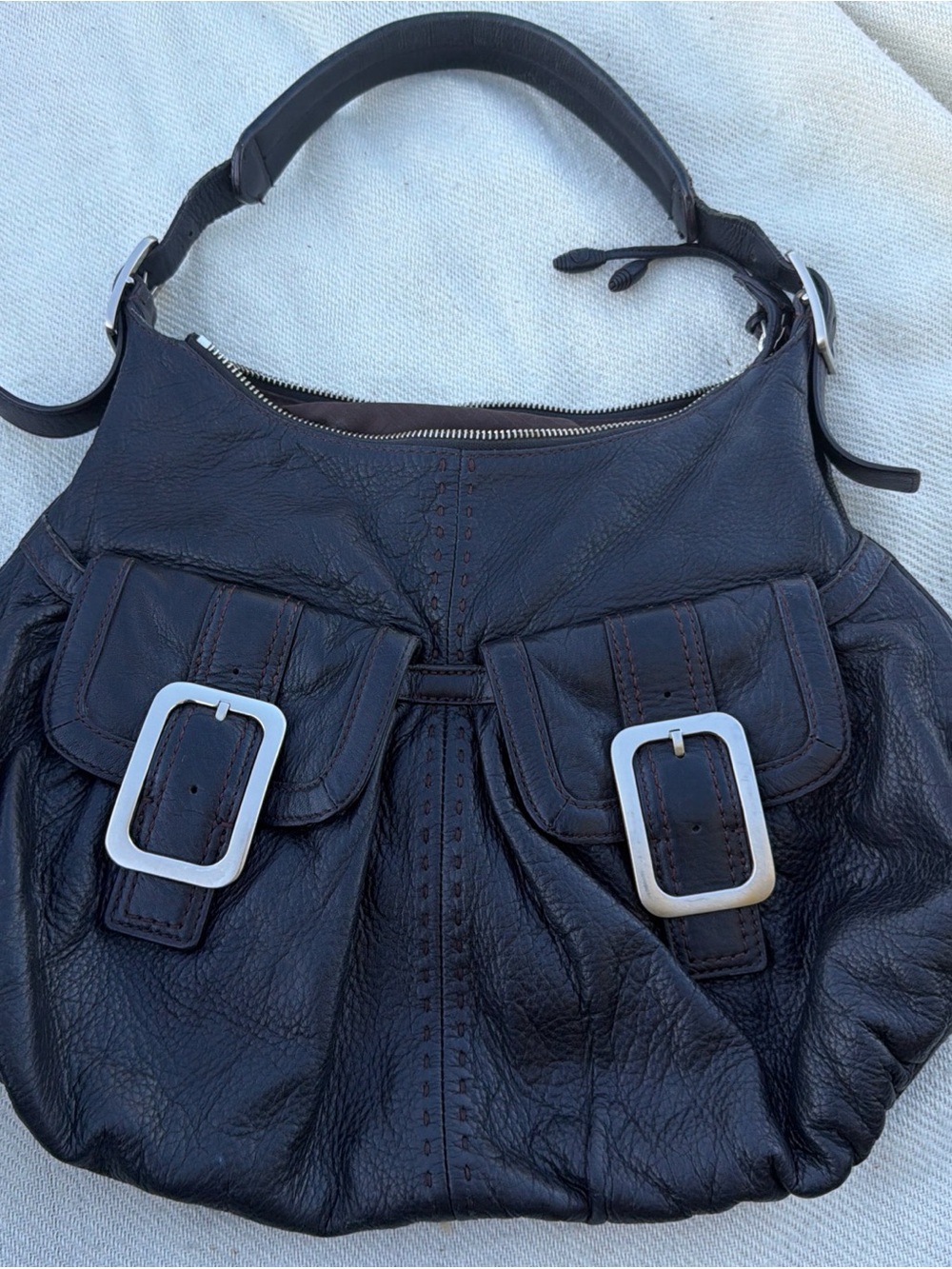 Cole Haan Black Leathet Y2K Hobo Bag in Excellent Condition!
